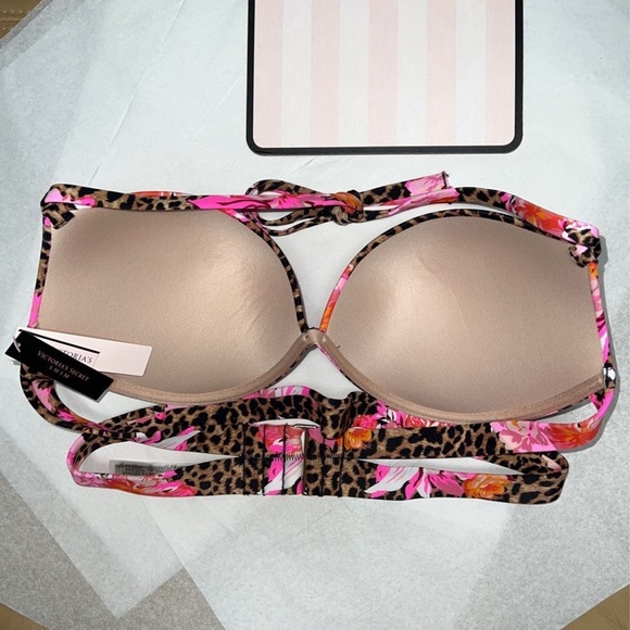(38C ) VICTORIA'S SECRET Rosarito Push-Up Halter Swim Top - Picture 6 of 8